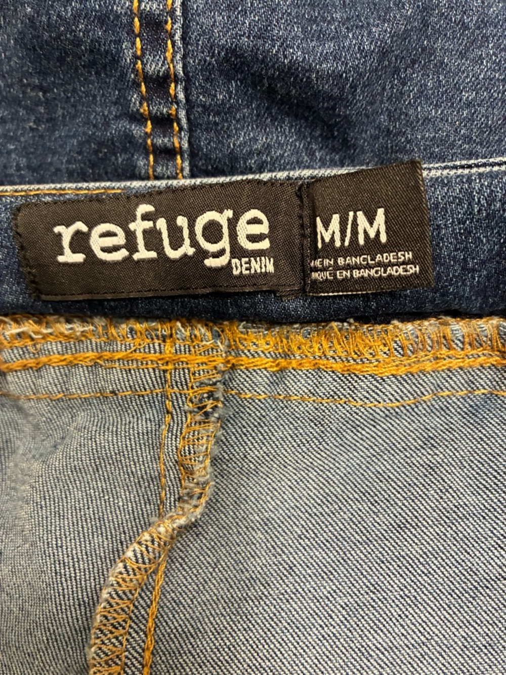 Refuge Denim Cargo Mini Skort in Dark Blue Wash Size Medium - Picture 5 of 6